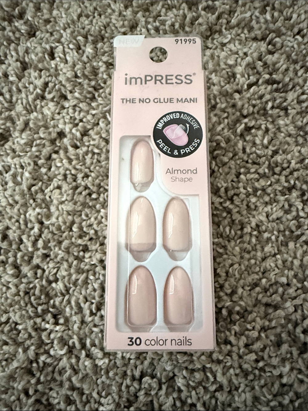 Pale pinky nude press on nails